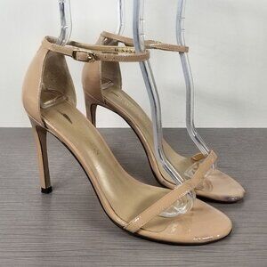 Stuart Weitzman Nudistcurve Ankle Strap Sandal, Womens Size 7.5 M